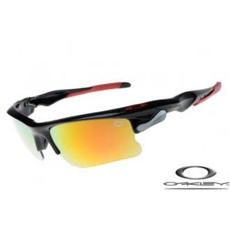 Oakley Fast Jacket Sunglasses Polishing Black Frame Yellow Iridium Lens OAKLEY20156058