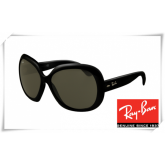Ray Ban RB4098 Jakie Ohh II Sunglasses Black Frame Green Lens