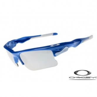 Oakley Fast Jacket Sunglasses Polishing Blue Frame Gray Iridium Lens OAKLEY20156295