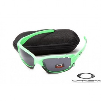 Oakley Jawbone Sunglasses Green Black Frame Gray Lens OAKLEY20156461