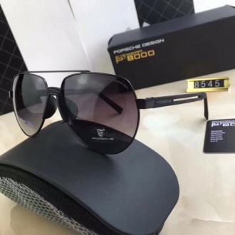 Porsche Design P8545 Aviators Sunglasses Dark Gray