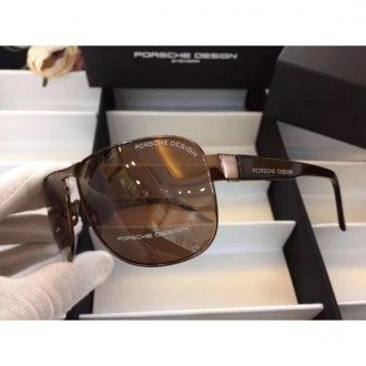 Mens Porsche Design Sunglasses Brown Black