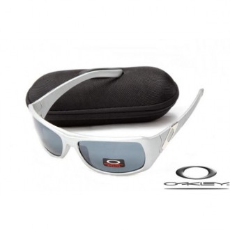 Oakley Sideways Men Sunglasses Silver Frame Gray Lens OAKLEY20156429