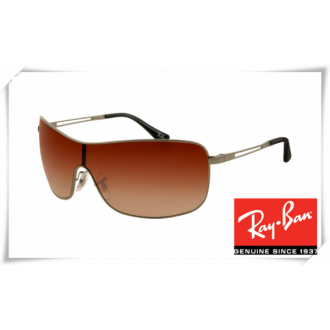 Ray Ban RB3466 Sunglasses Gunmetal Frame Brown Gradient Lens