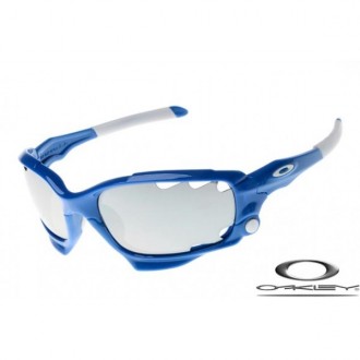 Oakley Limited Edition Fathom Racing Jacket Sunglasses Blue / Gray
