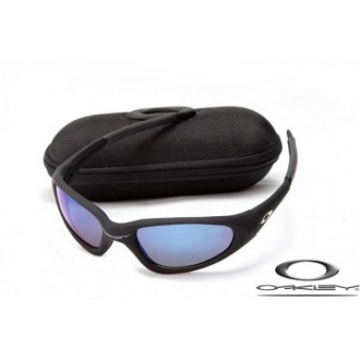 Oakley Minute Sunglasses Matte Black Frame Blue Lens OAKLEY20156493