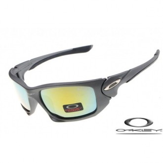 Oakley Scalpel Sunglasses Gray Frame Yellow Blue Iridium Lens OAKLEY20156119