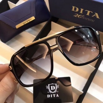 Men's Women's Dita Square Sunglasses Light Black Mirror