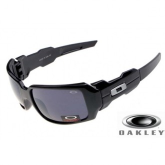  Oakley Oil Drum Sunglasses Black Frame Gray Lens OAKLEY201567333