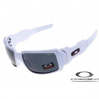 Oakley Oil Drum Sunglasses White Frame Gray Iridium Lens OAKLEY20156265