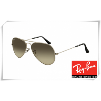 Ray Ban RB3025 Aviator Sunglasses Gunmetal Frame Gray Gradient Lens