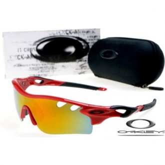 Oakley RadarLock Path Sunglasses Polishing Red Frame Yellow Iridium Lens OAKLEY20156155