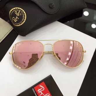 Men's Women's Ray Ban aviator Sunglasses Pink