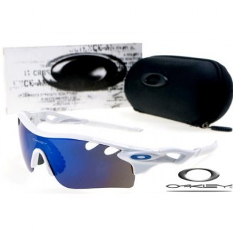 Oakley RadarLock Path Sunglasses Polishing White Frame Blue Iridium Lens OAKLEY20156306