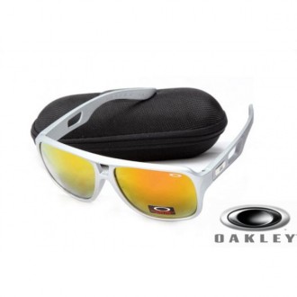  oakley dispatch II sunglasses Silver Frame Yellow Lens OAKLEY201567300