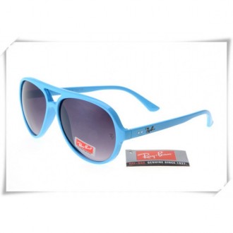 Ray Ban RB4125 Cats 5000 Sunglasses Polishing Blue Frame Grey Geadient Lens