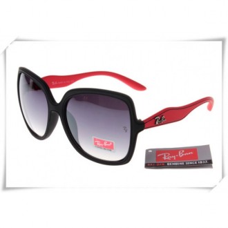 Ray Ban RB2085 Jakie Ohh Sunglasses Red Black Frame Grey Gradient Lens