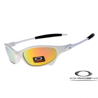 Oakley Juliet Sunglasses White Frame Fire Yellow Iridium Lens OAKLEY20156070