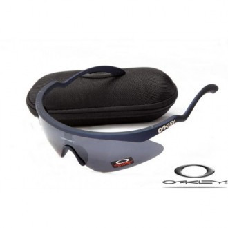 Oakley Razor Blade Sunglasses Dark Blue Frame Gray Lens OAKLEY20156495