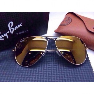 Men's Women's Ray Ban Sunglasses Gold Lenses
