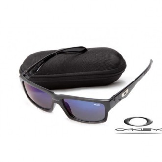 Oakley Jupiter Squared Sunglasses Polishing Black Frame Gray Blue Iridium Lens OAKLEY20156132