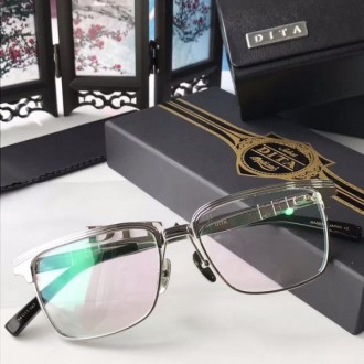 Dita DRX-2076 Sunglasses Square Half Frame Silver Frame