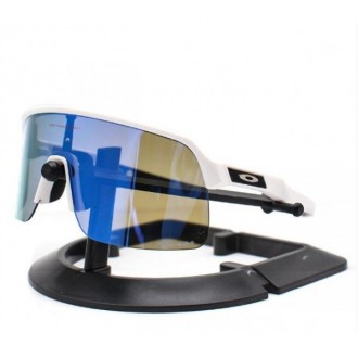 Oakley Sutro Lite sunglasses Matte White frame Blue lens