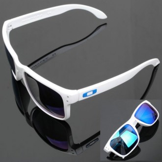 Oakley Holbrook Sunglasses White Frame Blue Lens