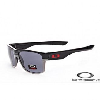 Oakley TwoFace Sunglasses Polishing Black Gray Frame Gray Deep Blue Iridium Lens OAKLEY20156122