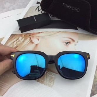 Mens Womens Tom Ford Sunglasses Black Blue Square