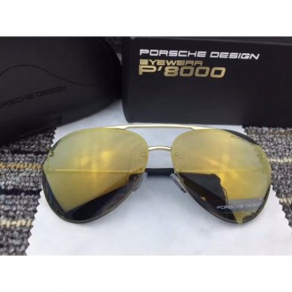 Porsche Design Gold P'8000 Sunglasses Yellow