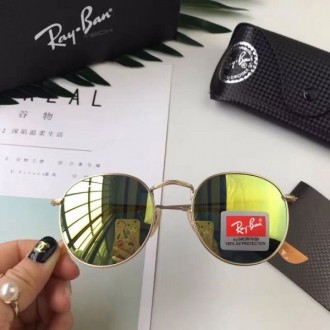 Men's Women's Ray Ban Sunglasses RB3447 Green Gold