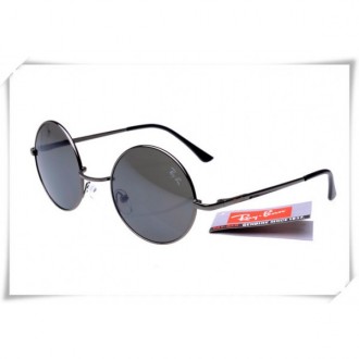 Ray Bans Round Metal RB3447 Sunglasses Black Frame Black Lens