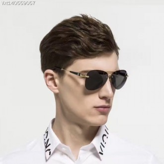 Men's Mercedes-Benz Fashion Rimless Eyewear Grey Lenses Gold Frame