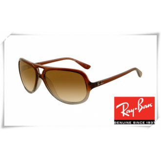 Ray Ban RB4162 Sunglasses Brown Gradient Frame Brown Gradient Lens