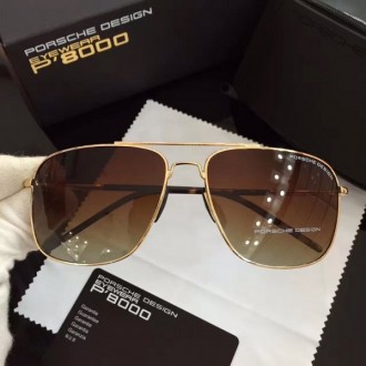 Porsche Design Sunglasses Gold Brown