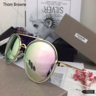 Men's Women's Thom Browne 0153 Circular Sunglasses Light Pink