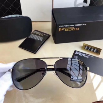 Men's Porsche Design P8786 Sunglasses Dark Black