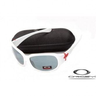 Oakley Script Sunglasses Polishing White Frame Gray Lens OAKLEY20156500