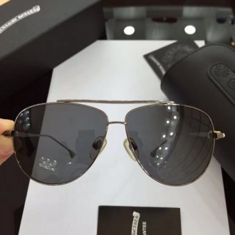 Chrome Hearts Polarized Sunglasses Hanks Alloy Gray Lenses