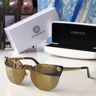 Men's Women's Versace VE2120 Fashion Sunglasses Dark Yellow