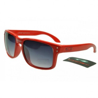 Oakley Holbrook Sunglasses Polishing Red Frame Gradual Gray Lens