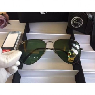 Men's Women's Ray Ban aviator Sunglasses Deep Brown