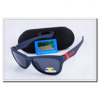 Cheap Oakley Jupiter Polarized Sunglasses Blue Frame Slate grey Iridium Lens Sale