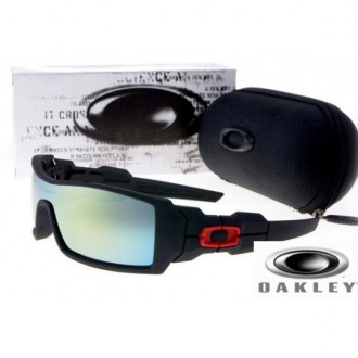  Oakley Oil Rig sunglasses Black Frame Ice Blue Lens OAKLEY201567239