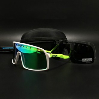 oakley1.8 ENW 2020 Sutro sunglasses white/green frame ice/green lens