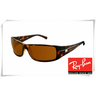 Ray Ban RB4057 Sunglasses Tortoise Frame Brown Lens
