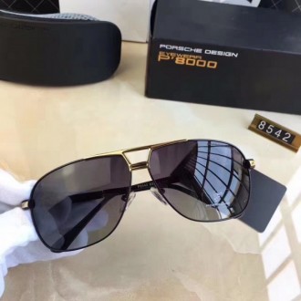 Porsche Design P8542 Sun Polarized Sunglasses Black Gold