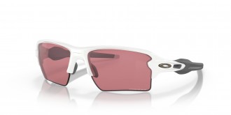 Oakley Flak 2.0 XL sunglasses Polished White frame Dark Prizm Dark Golf lens