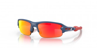 Oakley Flak XXS Youth Fit sunglasses Poseidon frame Prizm Ruby lens